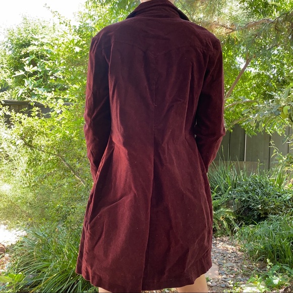 Maroon Corduroy Coat - Picture 5 of 7